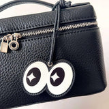 Aeriselle Wide-Eyed Leather Bagcharm – Playful, Bold & Eye-Catching