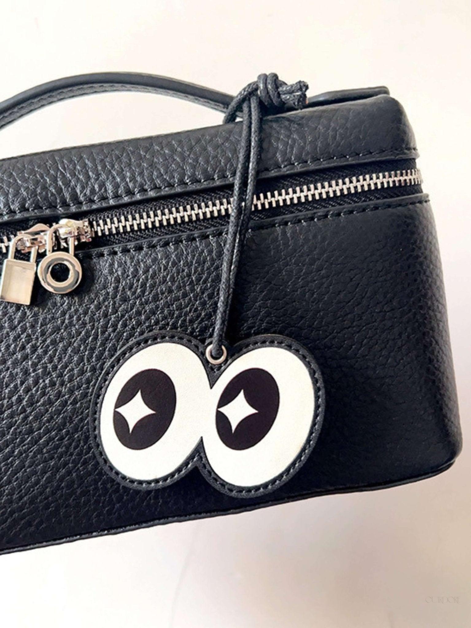 Aeriselle Wide-Eyed Leather Bagcharm – Playful, Bold & Eye-Catching