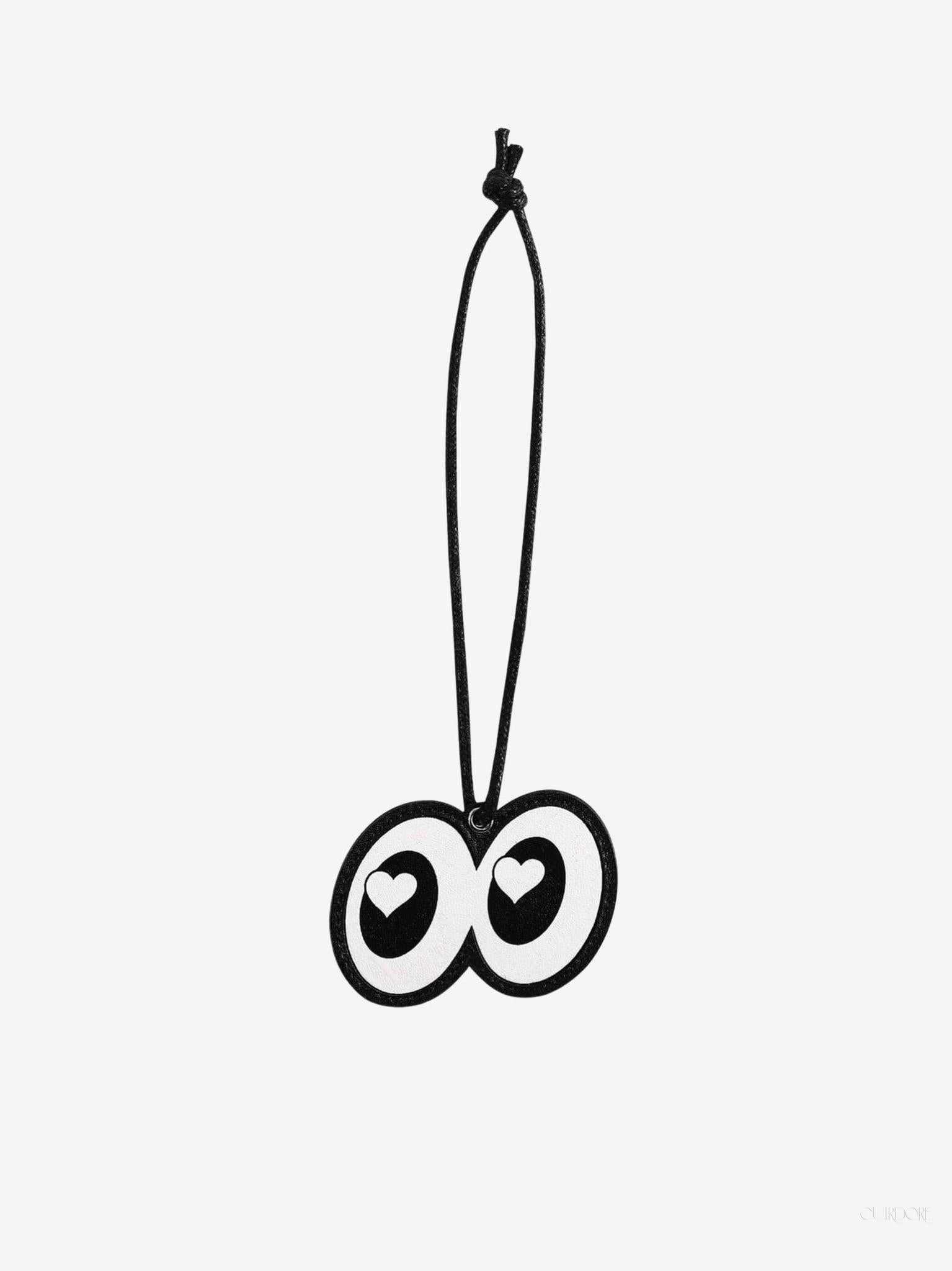 Aeriselle Wide-Eyed Leather Bagcharm – Playful, Bold & Eye-Catching