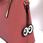 Aeriselle Wide-Eyed Leather Bagcharm – Playful, Bold & Eye-Catching