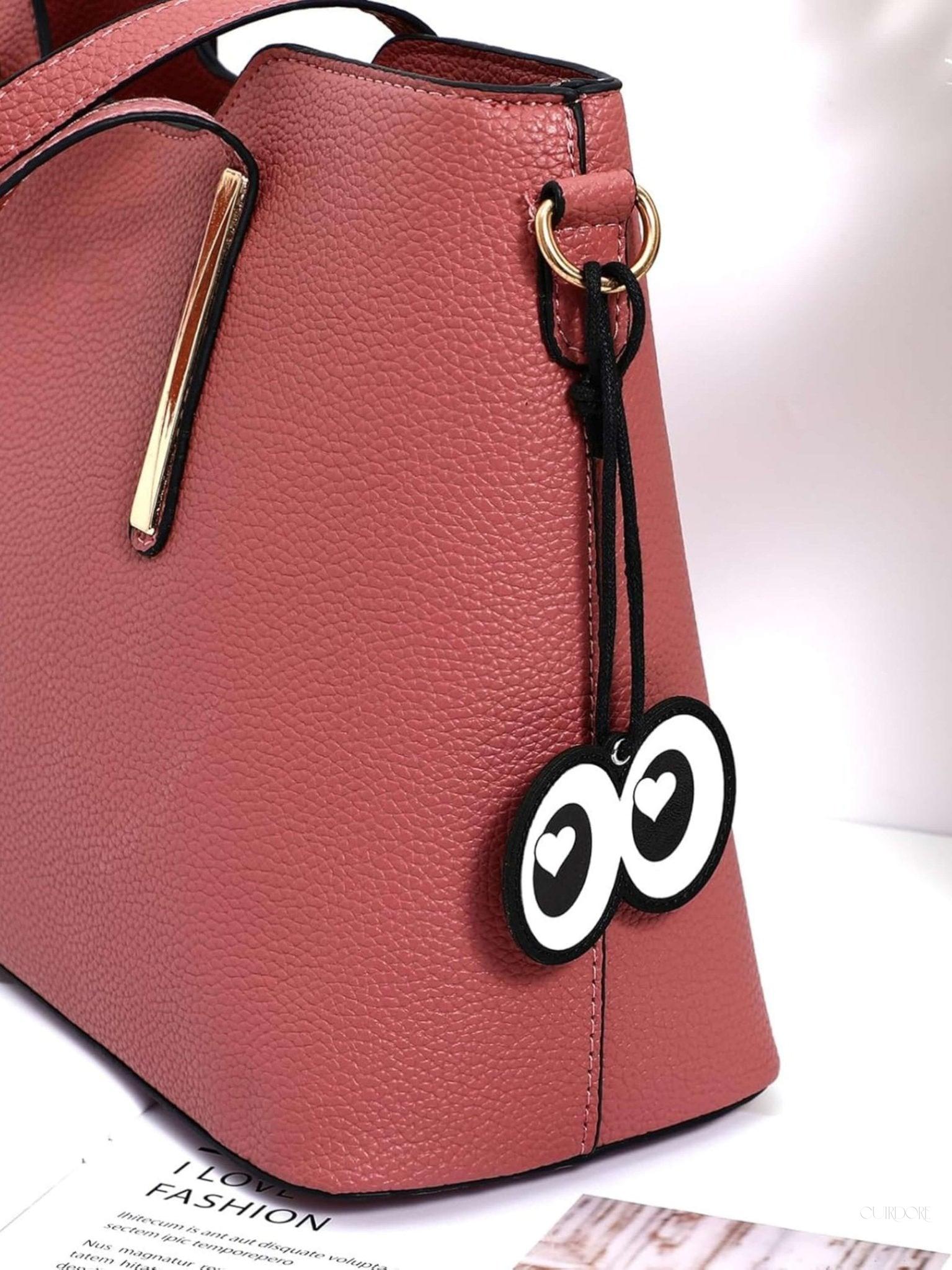 Aeriselle Wide-Eyed Leather Bagcharm – Playful, Bold & Eye-Catching