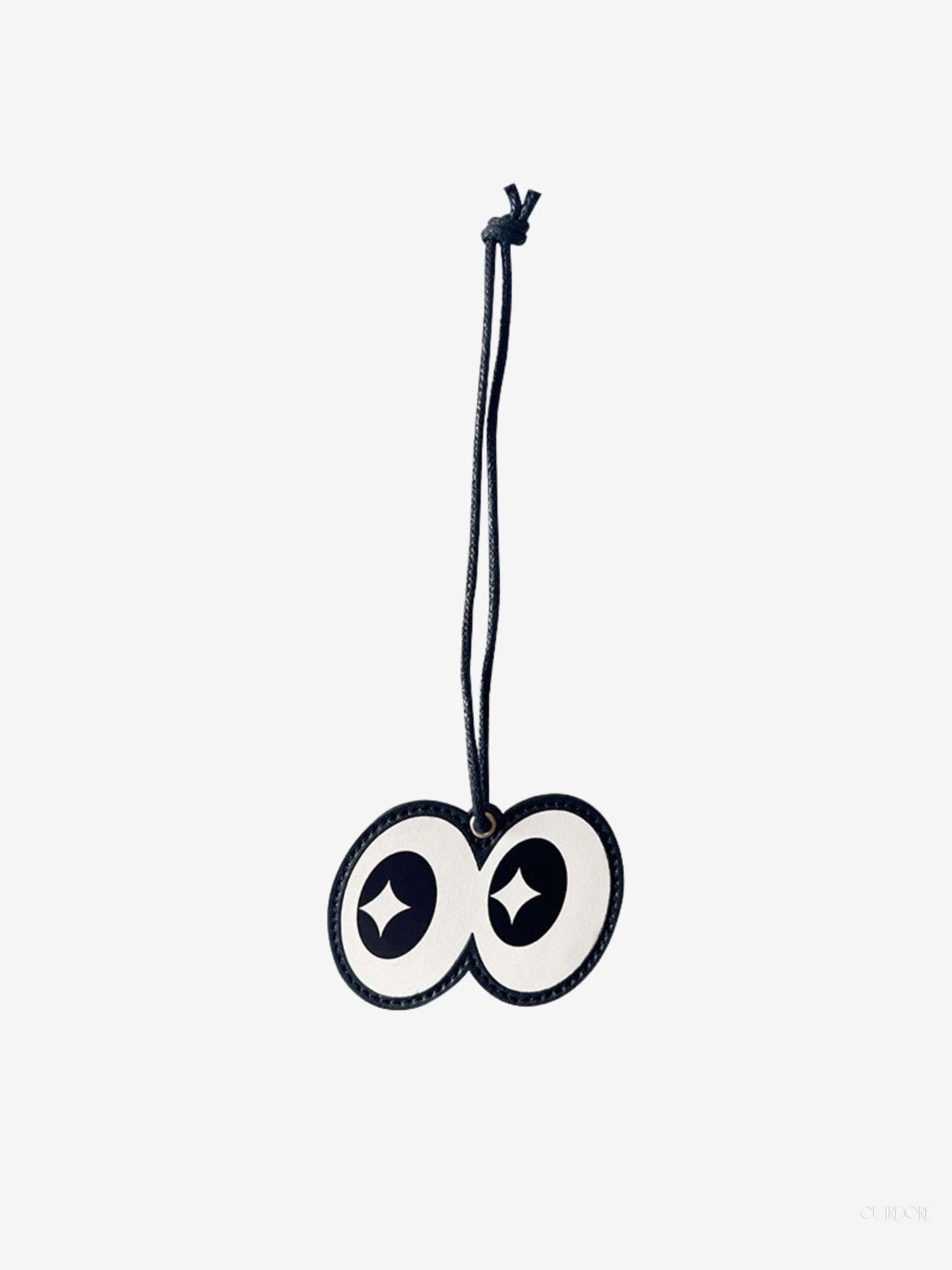 Aeriselle Wide-Eyed Leather Bagcharm – Playful, Bold & Eye-Catching