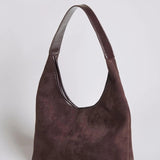 Black Minimalist Hobo Shoulder Bag