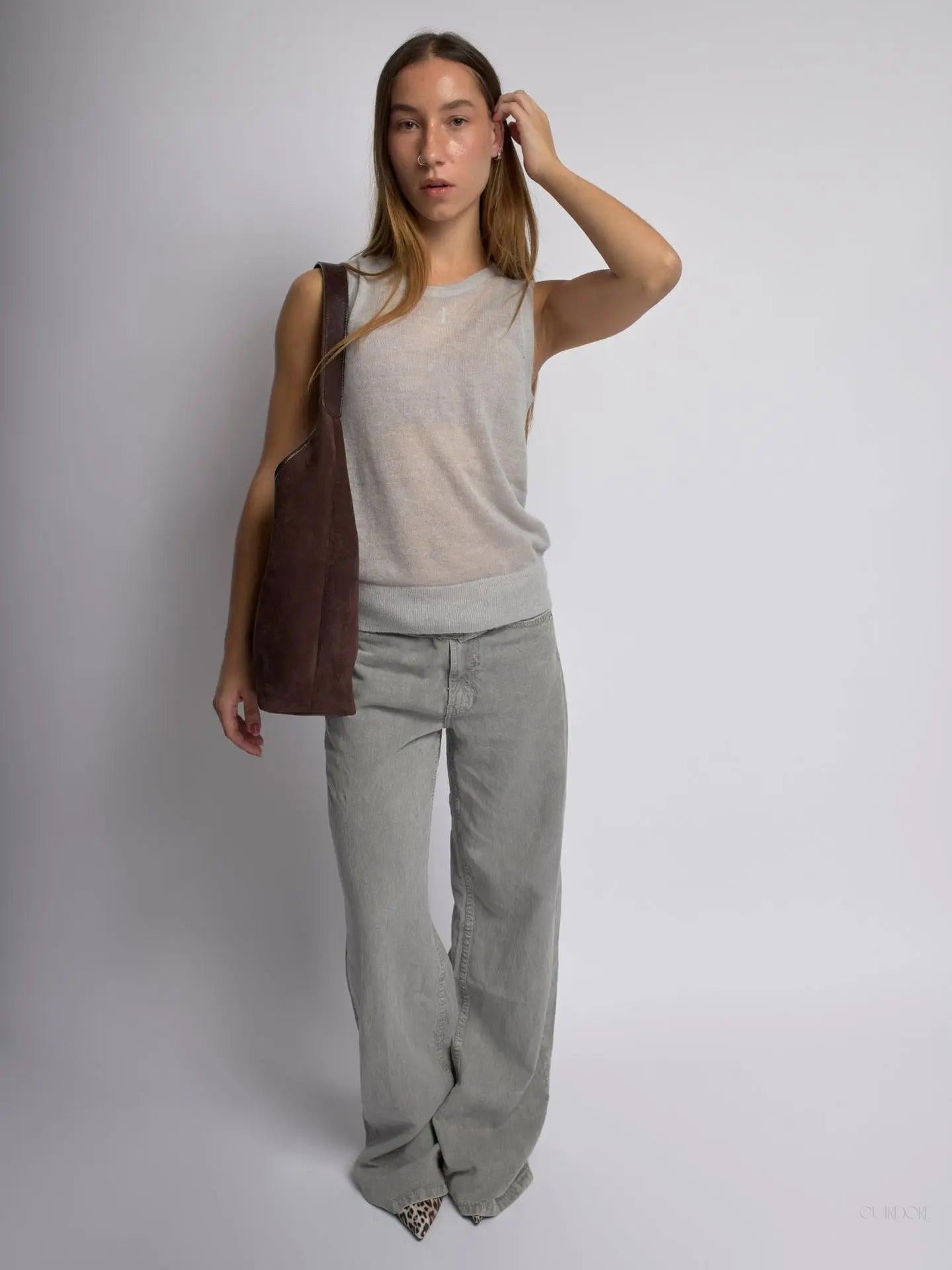 Black Minimalist Hobo Shoulder Bag