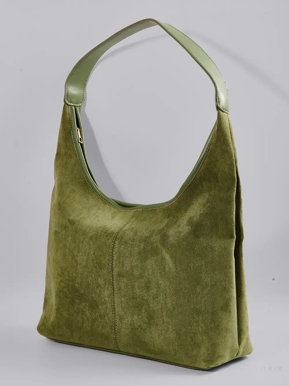 Black Minimalist Hobo Shoulder Bag