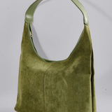 Black Minimalist Hobo Shoulder Bag