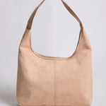 Black Minimalist Hobo Shoulder Bag