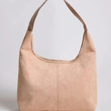 Black Minimalist Hobo Shoulder Bag