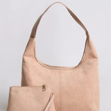 Black Minimalist Hobo Shoulder Bag