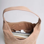 Black Minimalist Hobo Shoulder Bag