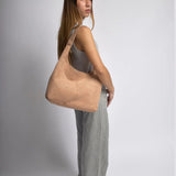 Black Minimalist Hobo Shoulder Bag