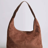 Black Minimalist Hobo Shoulder Bag