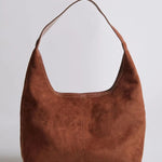 Black Minimalist Hobo Shoulder Bag