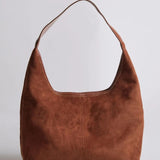 Black Minimalist Hobo Shoulder Bag