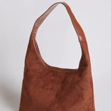 Black Minimalist Hobo Shoulder Bag