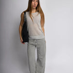 Black Minimalist Hobo Shoulder Bag