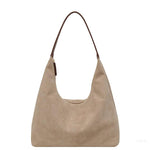 Black Minimalist Hobo Shoulder Bag