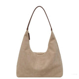 Black Minimalist Hobo Shoulder Bag