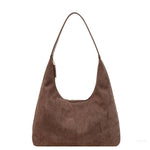 Black Minimalist Hobo Shoulder Bag