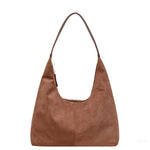 Black Minimalist Hobo Shoulder Bag