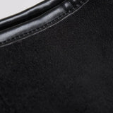 Black Minimalist Hobo Shoulder Bag