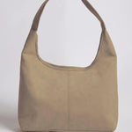 Black Minimalist Hobo Shoulder Bag