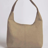 Black Minimalist Hobo Shoulder Bag