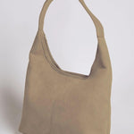 Black Minimalist Hobo Shoulder Bag