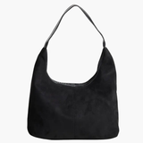 Black Minimalist Hobo Shoulder Bag