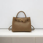 Black Woven Midi Leather Tote Bag – Effortless Elegance & Timeless Appeal
