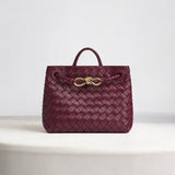 Black Woven Midi Leather Tote Bag – Effortless Elegance & Timeless Appeal