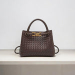 Black Woven Midi Leather Tote Bag – Effortless Elegance & Timeless Appeal