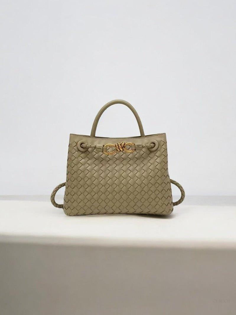 Black Woven Midi Leather Tote Bag – Effortless Elegance & Timeless Appeal