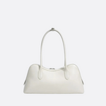 Boston-Style Shoulder Bag with Floral Charm — Timeless elegance for everyday use