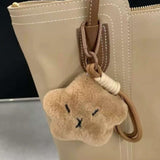 Brivana Fuzzy Star Plush BagCharm – Cozy, Cute & Playful Accessory