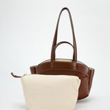 Brown Leather Shopper Bag – Elegant & Practical