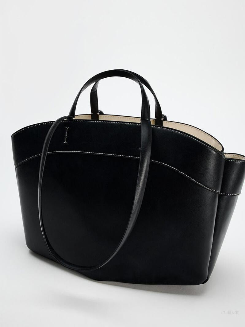 Brown Leather Shopper Bag – Elegant & Practical