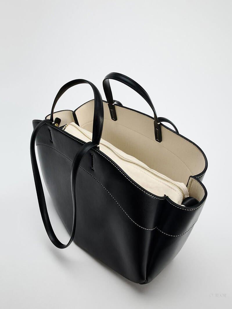 Brown Leather Shopper Bag – Elegant & Practical