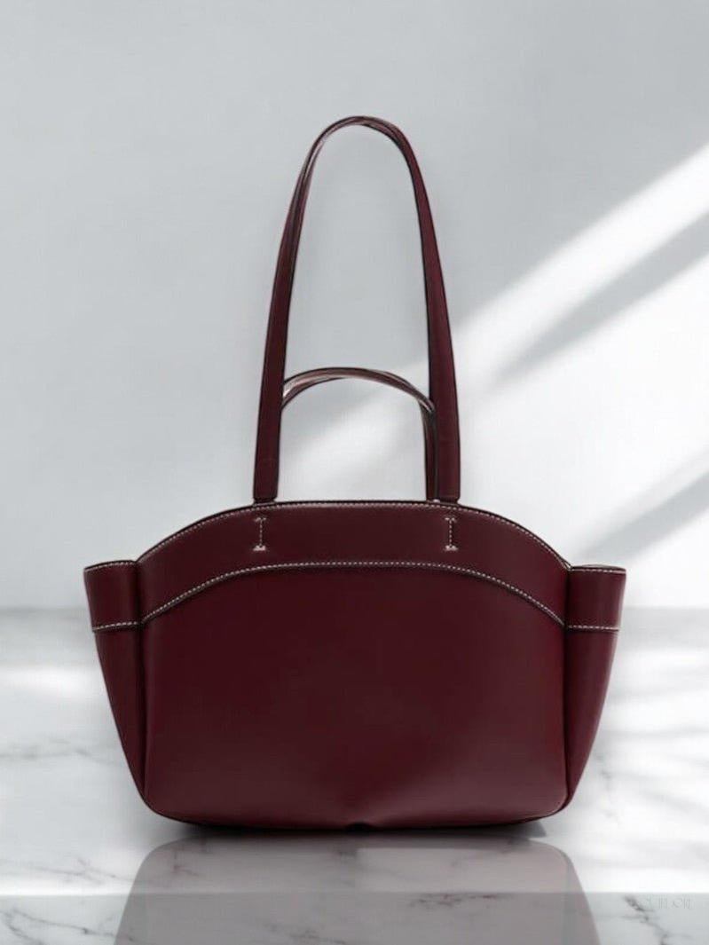 Brown Leather Shopper Bag – Elegant & Practical