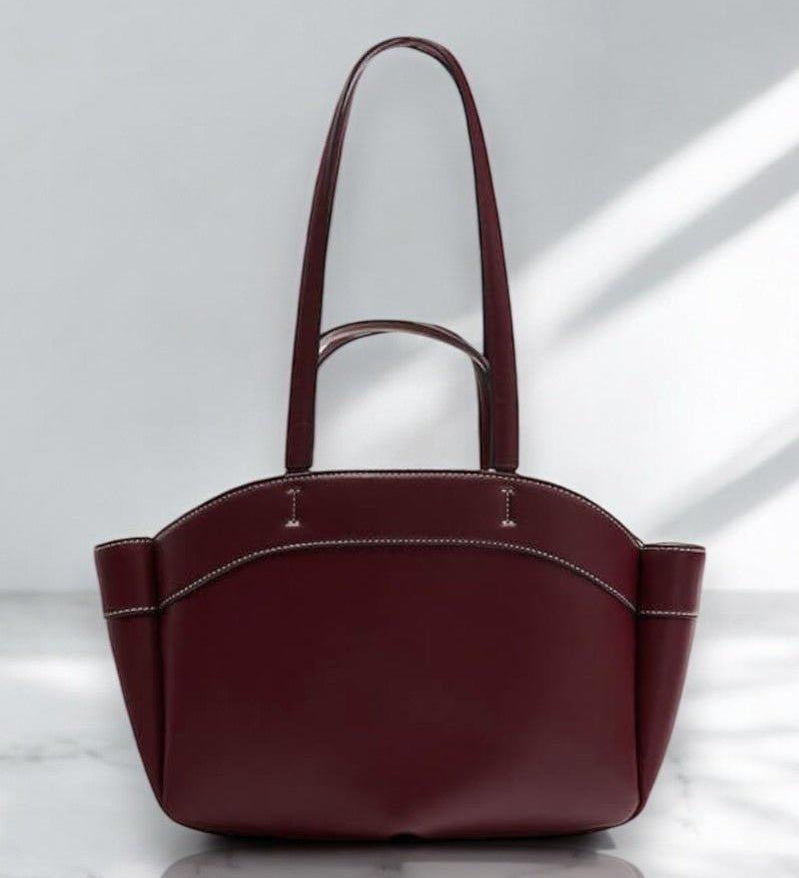 Brown Leather Shopper Bag – Elegant & Practical