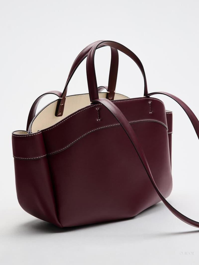 Brown Leather Shopper Bag – Elegant & Practical