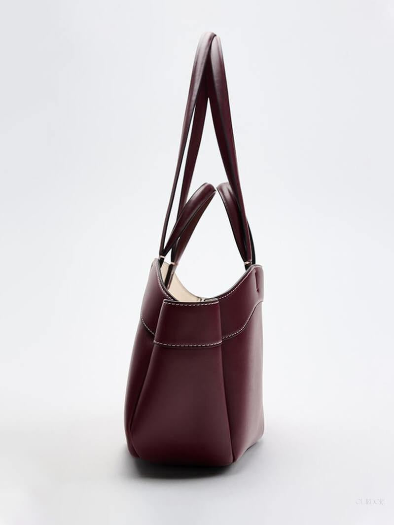 Brown Leather Shopper Bag – Elegant & Practical