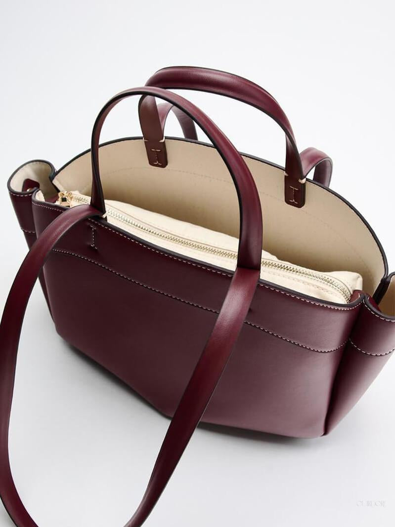 Brown Leather Shopper Bag – Elegant & Practical