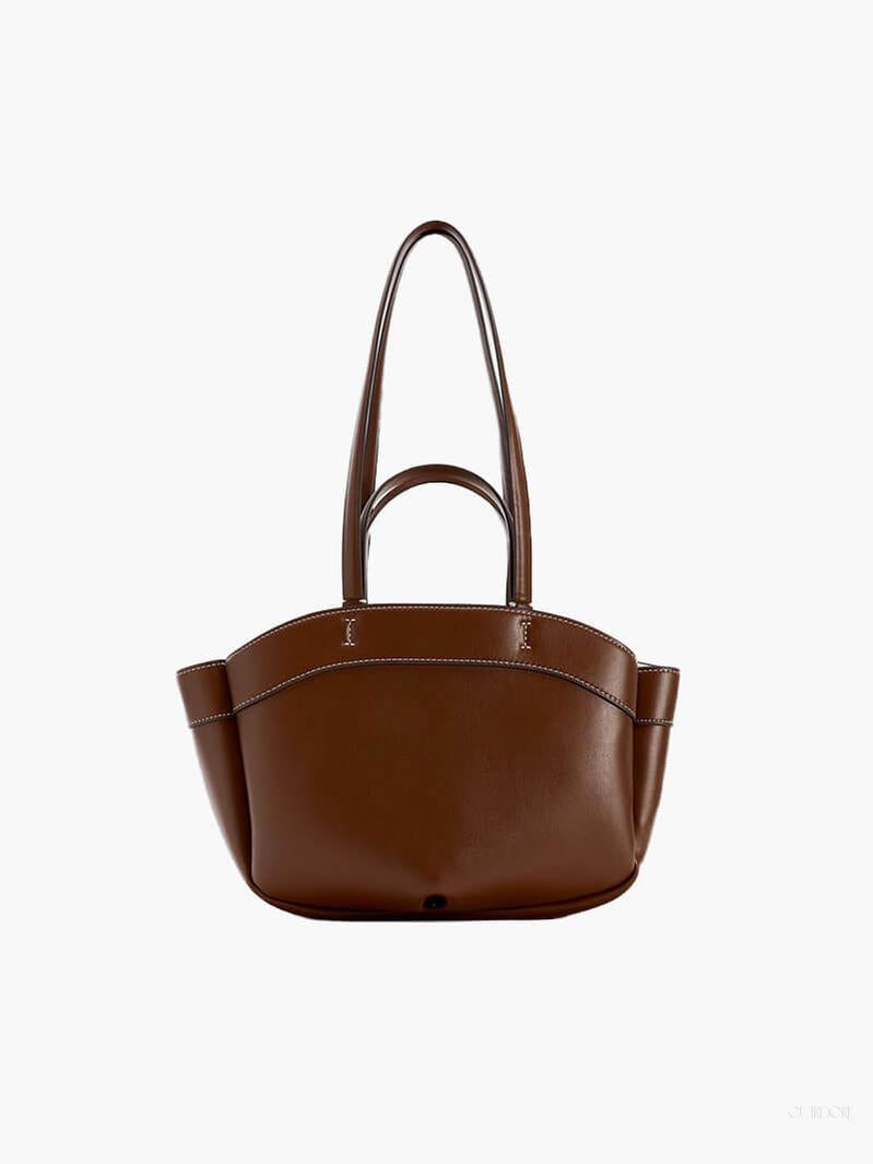 Brown Leather Shopper Bag – Elegant & Practical