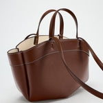Brown Leather Shopper Bag – Elegant & Practical