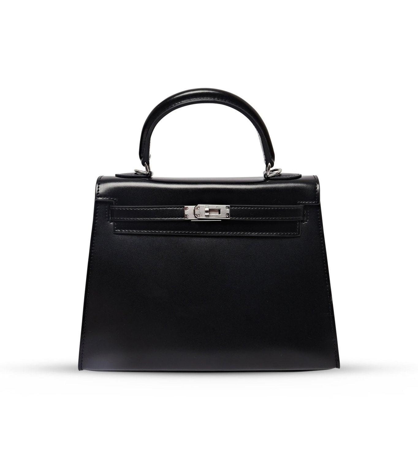 Classic Elegant Structured Top Handle Bag – Timeless Luxury Handbag