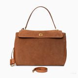 Classic Suede Leather Handbag — Refined design, effortless elegance