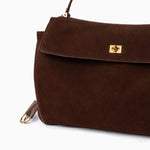 Classic Suede Leather Handbag — Refined design, effortless elegance