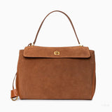Classic Suede Leather Handbag — Refined design, effortless elegance