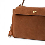 Classic Suede Leather Handbag — Refined design, effortless elegance
